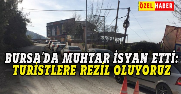 Bursa'da muhtar isyan etti: Turistlere rezil oluyoruz
