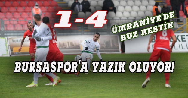 Bursaspor'da kötü gidiş sürüyor 4-1