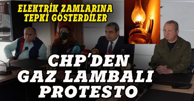 CHP Bursa'dan elektrik zammına gaz lambalı tepki