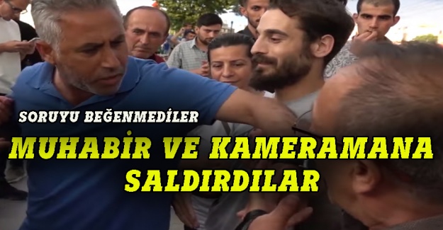 Bursa'da muhabir ve kameramana saldırdılar!