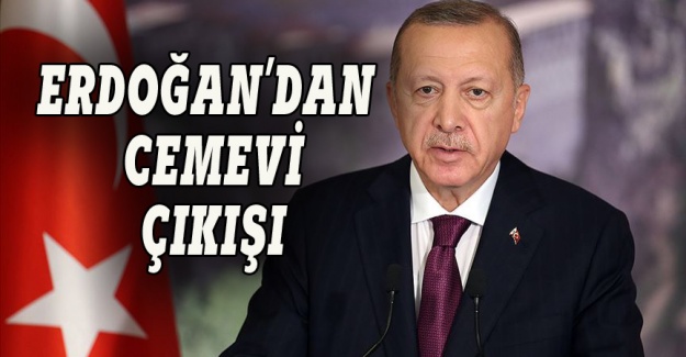 Cumhurbaşkanı Erdoğan'dan cemevi çıkışı
