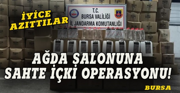 Bursa'da alkol sahtekarlarına operasyon