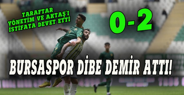 Bursaspor Şanlıurfaspor'a da mağlup oldu 0-2