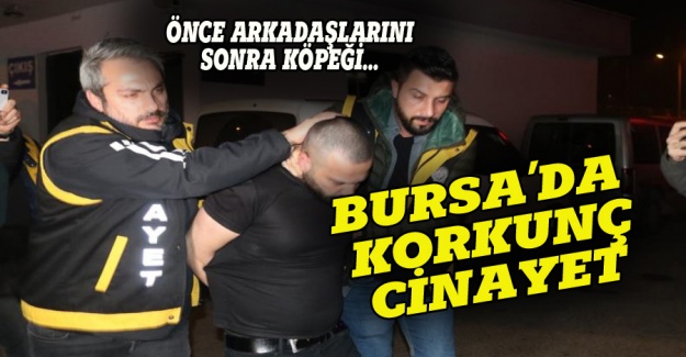 Bursa'da korkunç cinayet: 2 kişiyi ve köpeği öldürdü