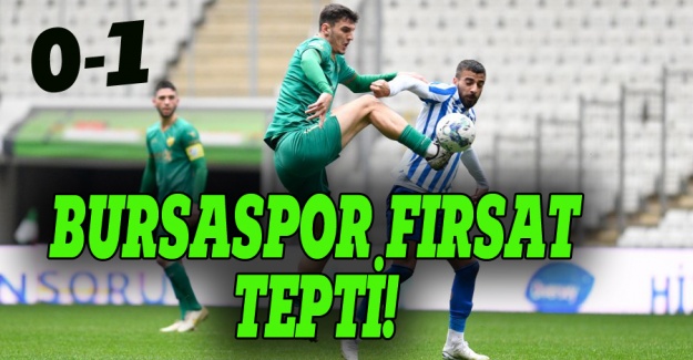 Bursaspor Ankaraspor'a mağlup oldu: 1-0